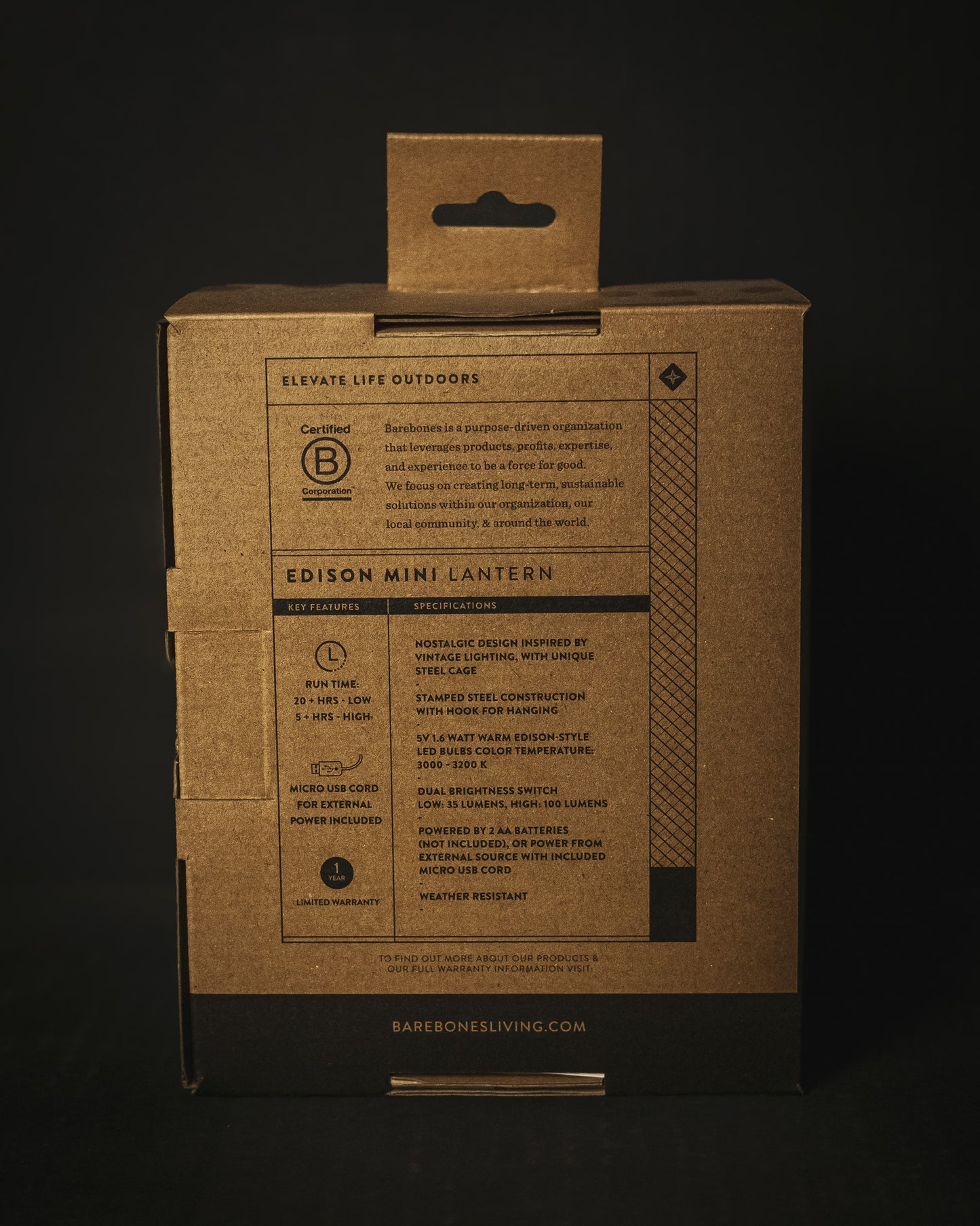 Barebones Edison Mini Lantern