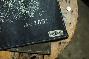 2C Vintage Waxed Canvas Flag in Charcoal