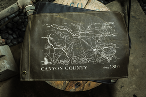 "Canyon County" Canvas Flag in Military Olive