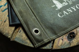 "Canyon County" Canvas Flag in Military Olive