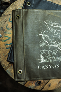 "Canyon County" Canvas Flag in Military Olive