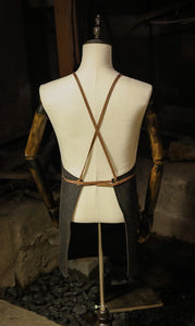 Black + Whiskey Leather Canvas Apron