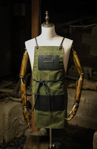 Olive + Black Canvas Apron