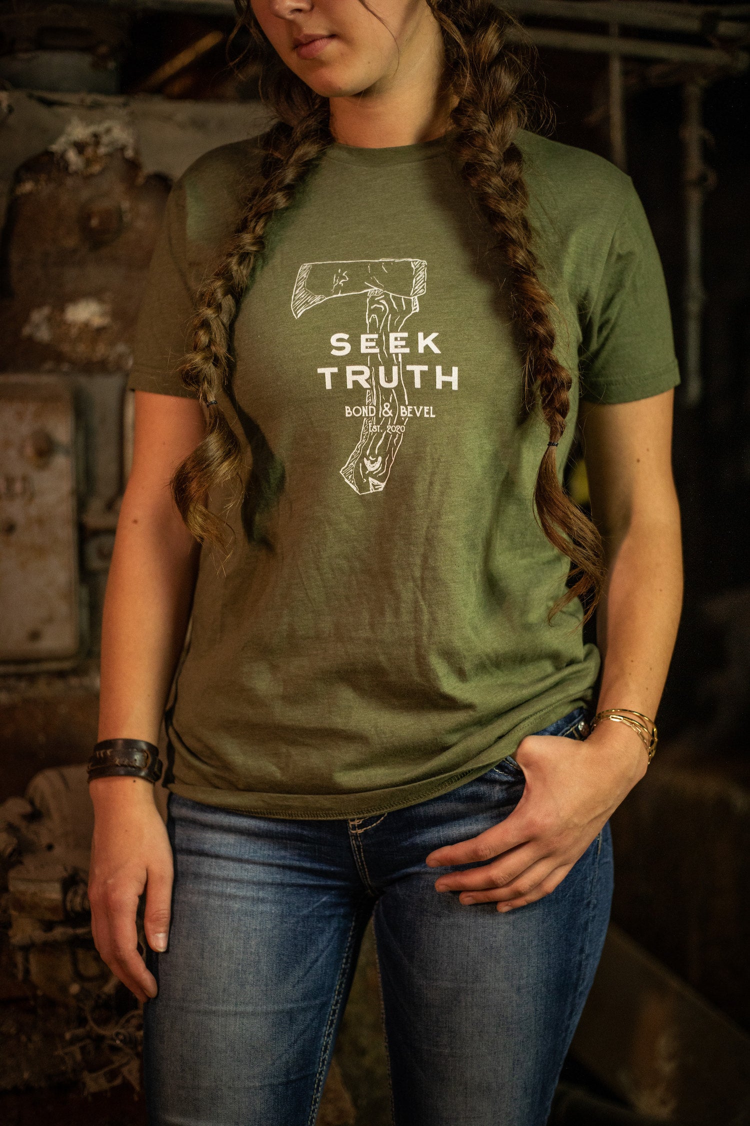 Seek Truth Axe Tee