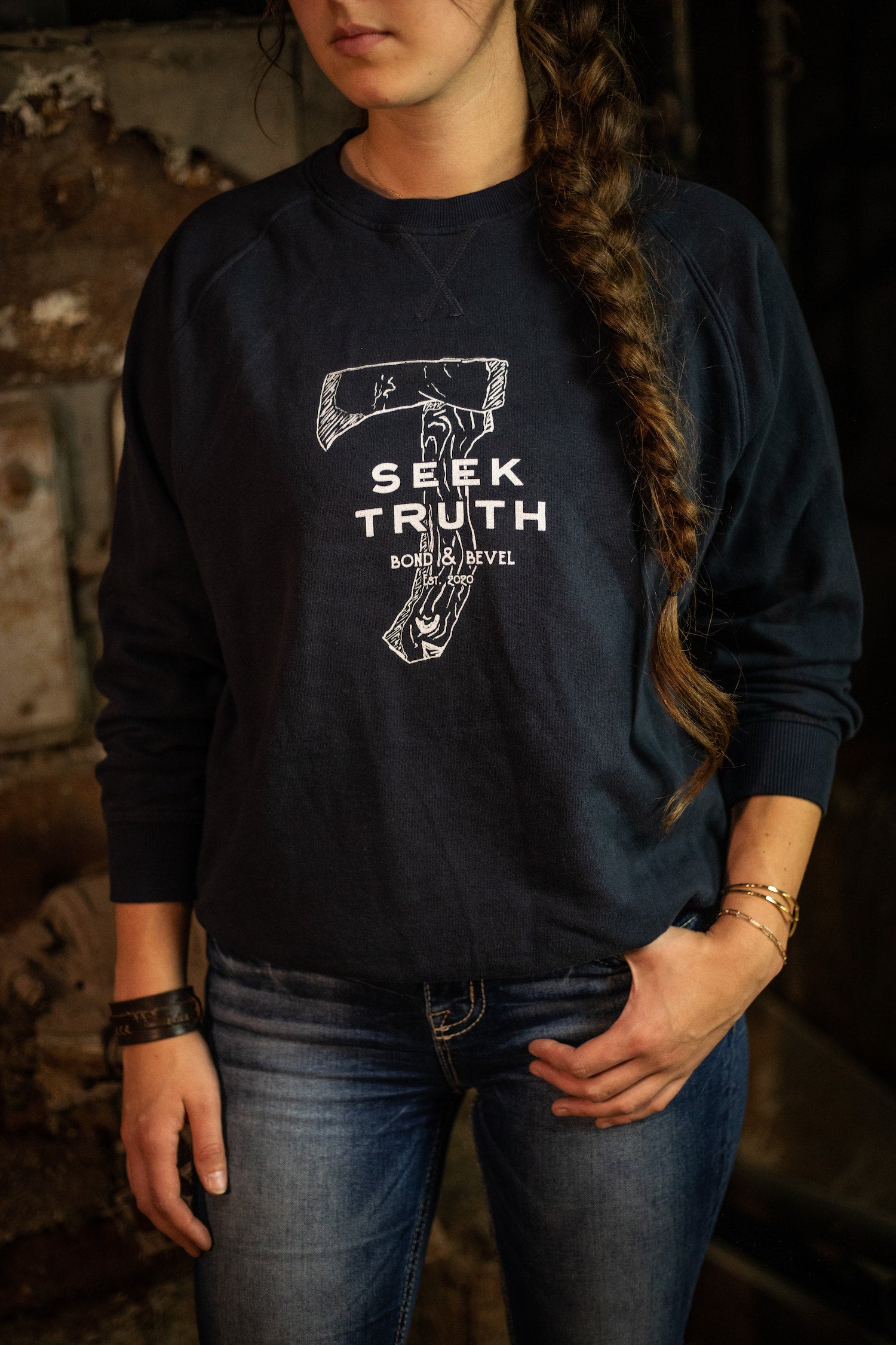 Seek Truth Axe Crewneck