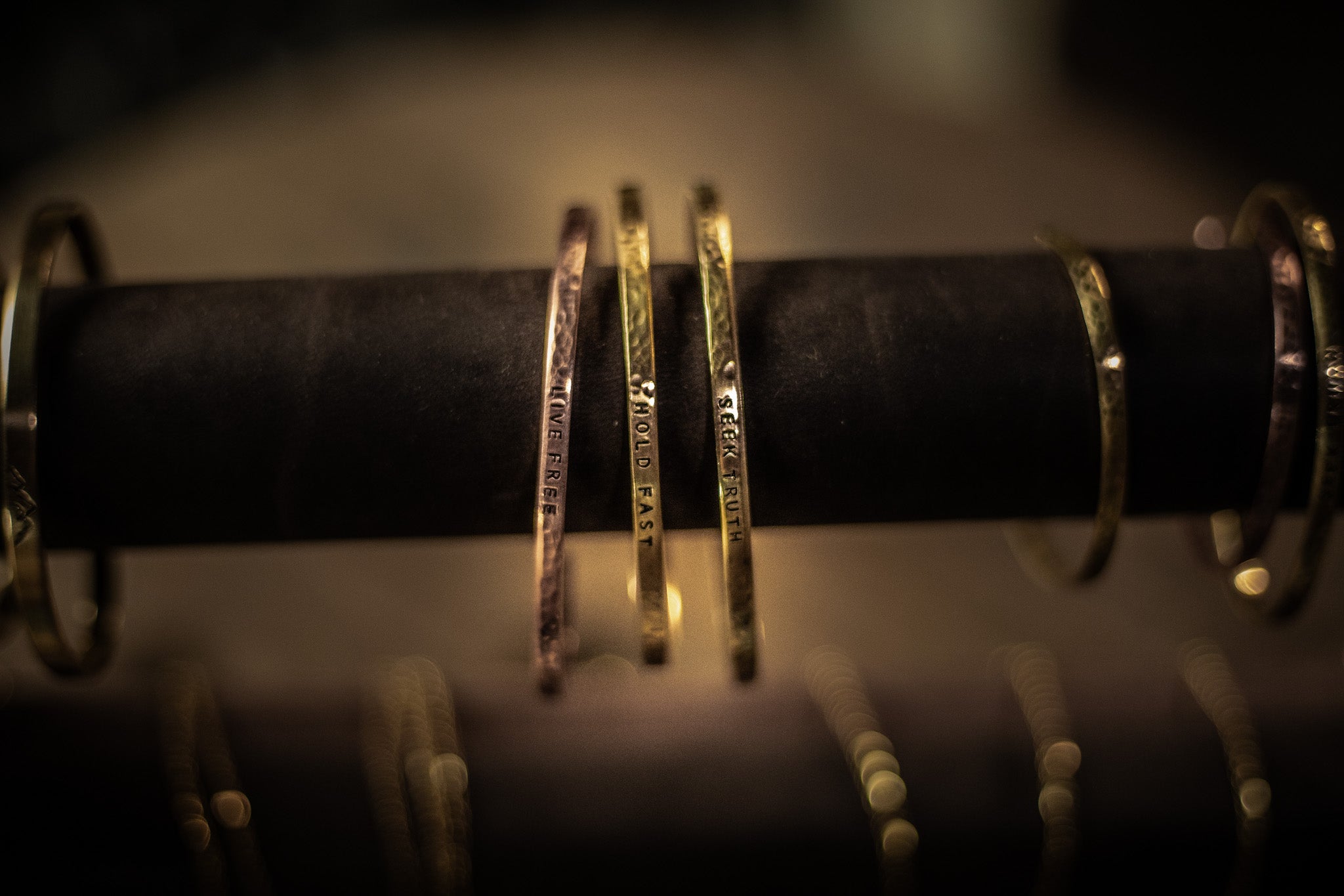 Engraved Metal Cuffs