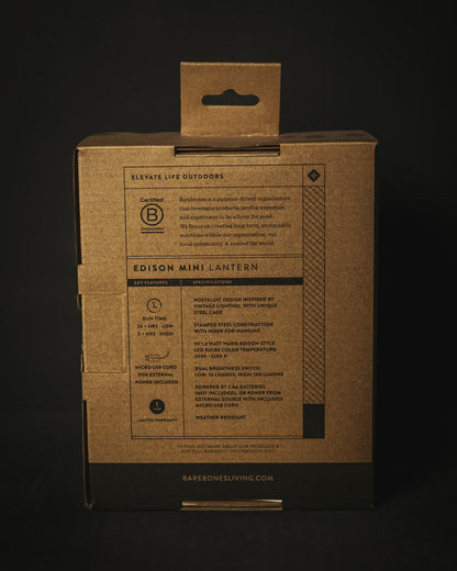 Barebones Edison Mini Lantern