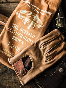 Buffalo Leather Riding Gloves