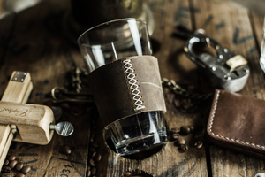 Leather Sleeve for Pint Glass