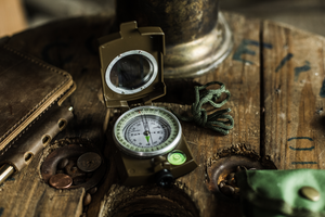 Olive Green Compass by Black Fox