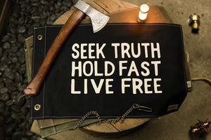 "Seek Truth" B&B Canvas Flag - Black