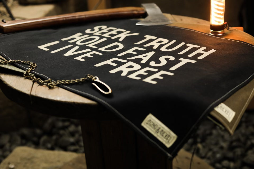 "Seek Truth" B&B Canvas Flag - Black