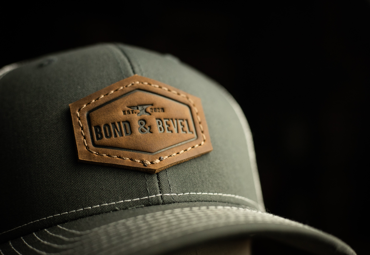 LINE LIFE CREST- Leather Patch Hats — LINE LIFE SUPPLY CO.