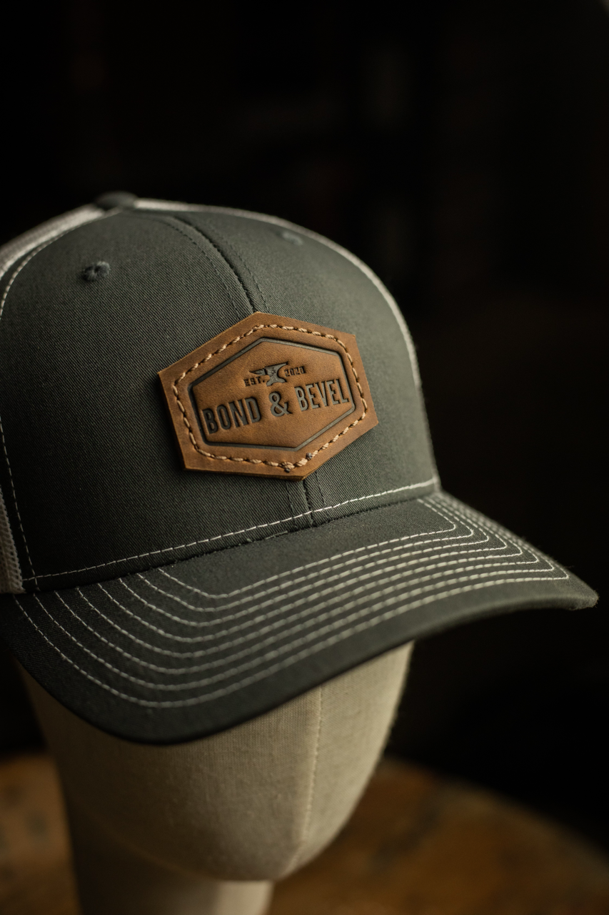 LINE LIFE CREST- Leather Patch Hats — LINE LIFE SUPPLY CO.