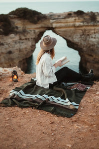 Sackcloth + Ashes Blanket in Camp Forest